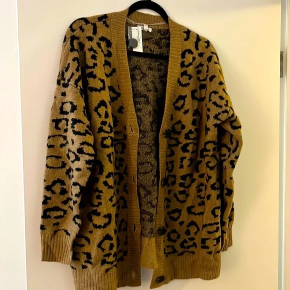 Reitmans Sweaters Reitmans Leopard Cardigan Poshmark